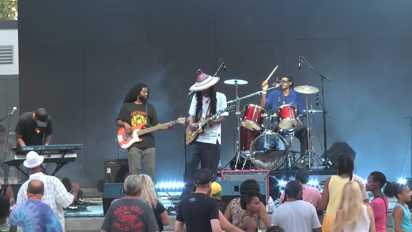 One Love Reggae Band on stage at the 2019 Dayton Reggae Festival